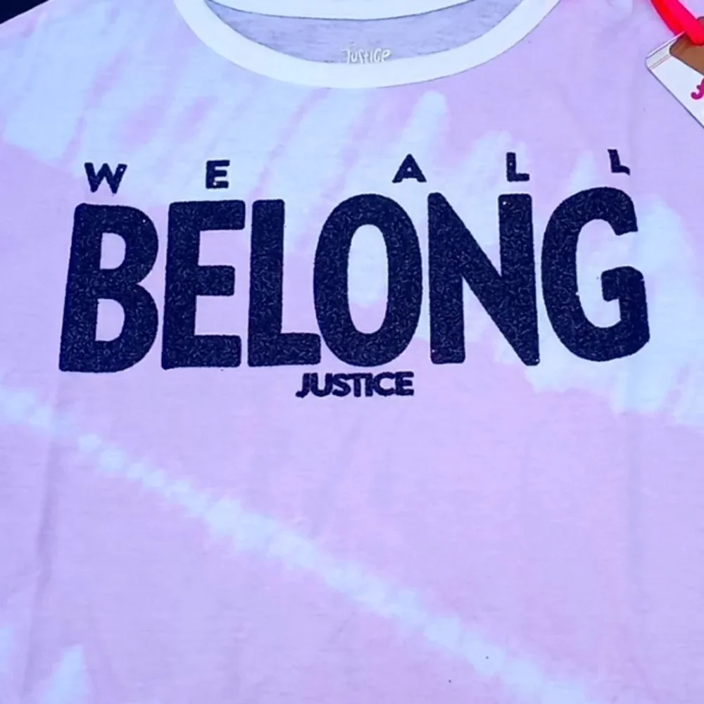 Girls Justice Crop Top T-Shirt Size M 10